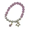 Purple crystal bead bracelet is a fashionable and simple women's jewelry with exquisite design for daily wear Item Picture